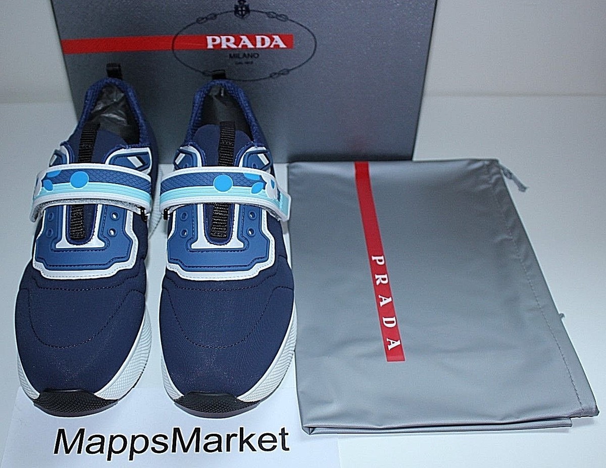 NIB Authentic PRADA Women's Neoprene Grip Strap Sneaker in NIB Authentic PRADA Women's Neoprene Grip Strap Sneaker in
