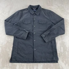 Roark Revival Jacket Mens Large Grey Canvas Jac Shirt Unlined Hand Warmers