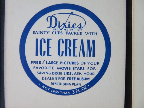 Set di 29 carte Dixie Dainty Cups stelle del cinema gelato, 1950 c. - Foto 3 di 10