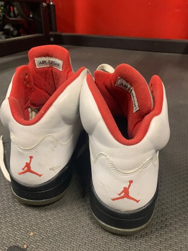 Air Jordan 5 Retro White Fire Red Black 2012 Men’s Size 10.5 - no box - Picture 4 of 18
