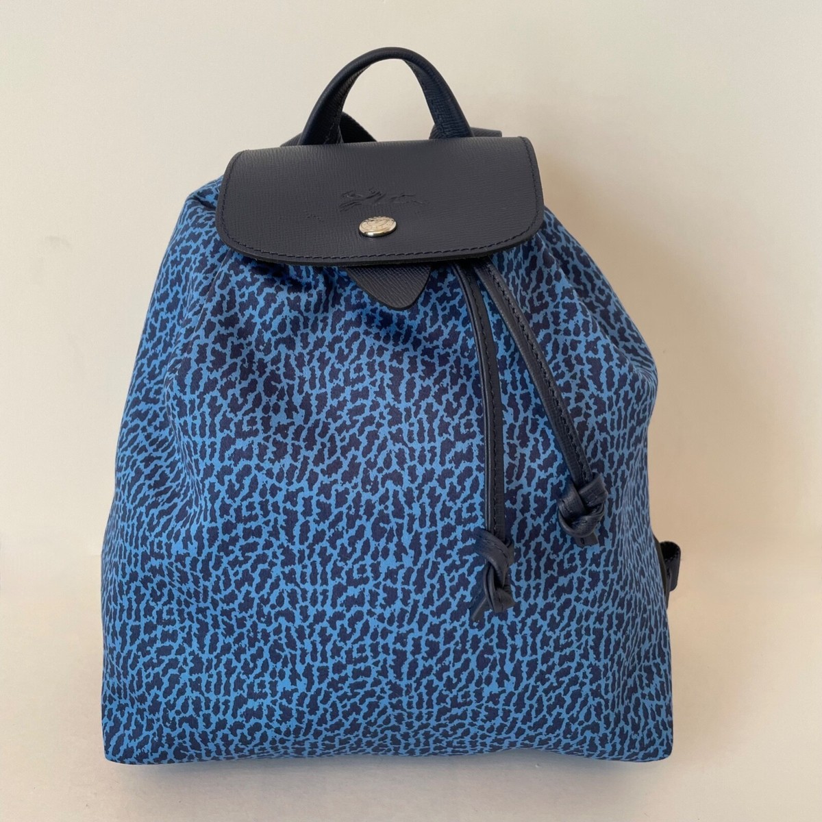 Longchamp Le Pliage Panthere Print Backpack Blue Longchamp Le Pliage Panther Backpack Blue Nylon main image 4