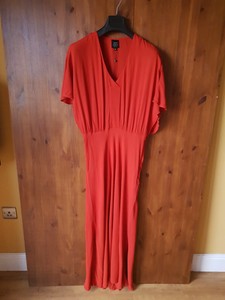 burnt orange maxi dress uk