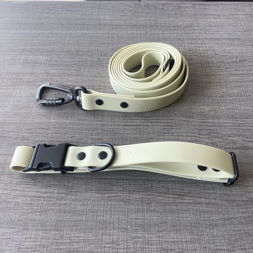 NEW Dog Collar & Leash 6' Set Waterproof Size Small (12-18") - 第 1/8 張圖片