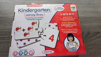 LET'S GET READY Kindergarten learning library 3 SETS IN 1