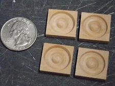 Dollhouse Miniature Inside Window Corner Block Trim 1:12 one inch scale C112