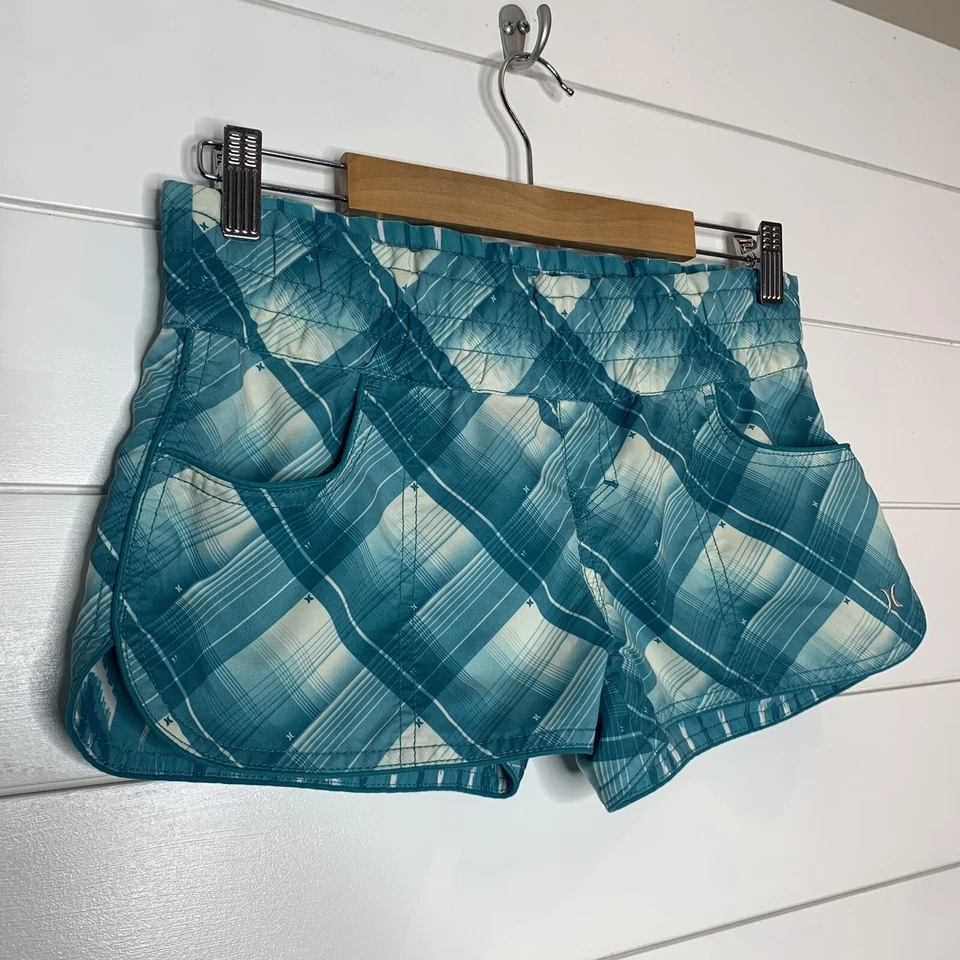 Under Armour Women's XS/S Shorts Reversible Board Shorts Swim Shorts Teal Blue - Image 3 of 4