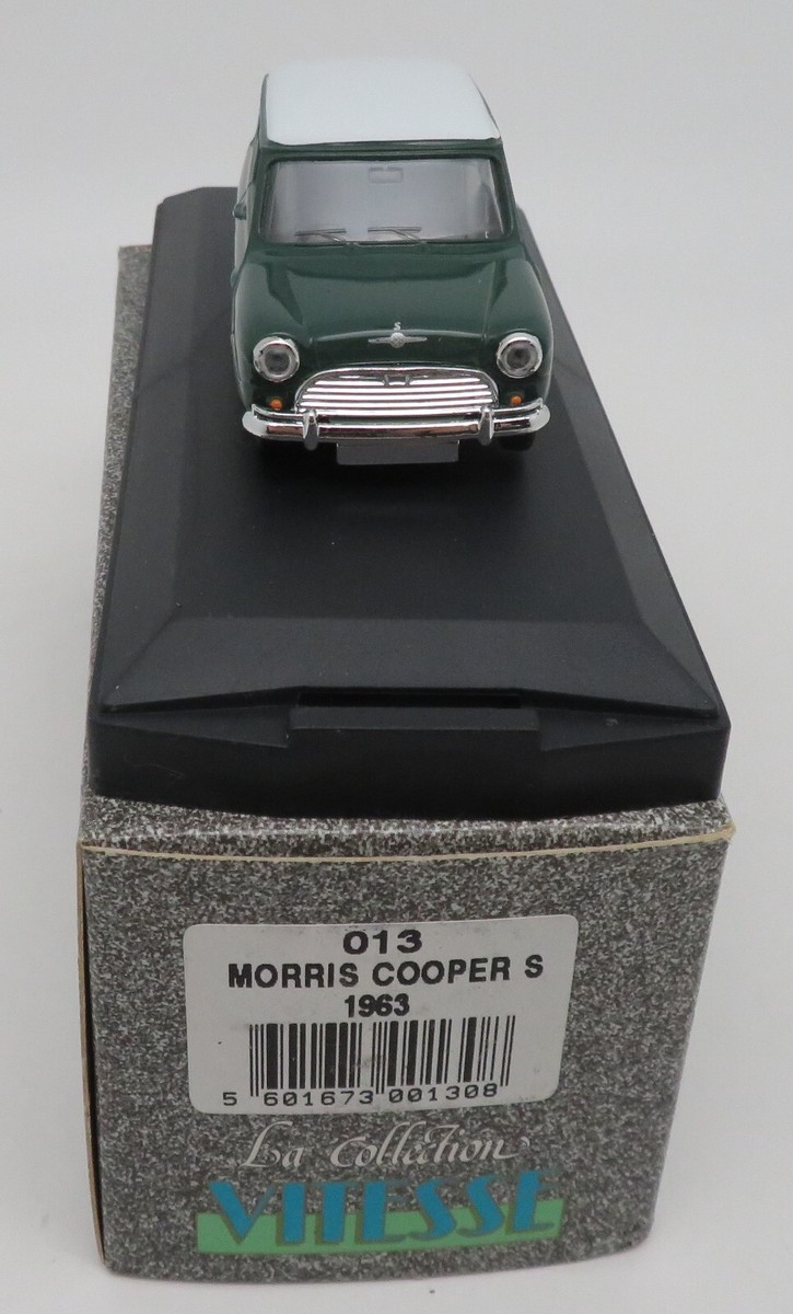 a VITESSE MINI MORRIS COOPER S 1963 VERT TOIT BLANC idem