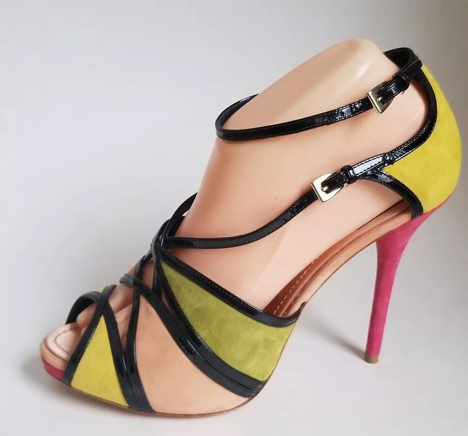 Escarpins créateur CHRISTIAN DIOR KCE358VVN multi daim 38,5