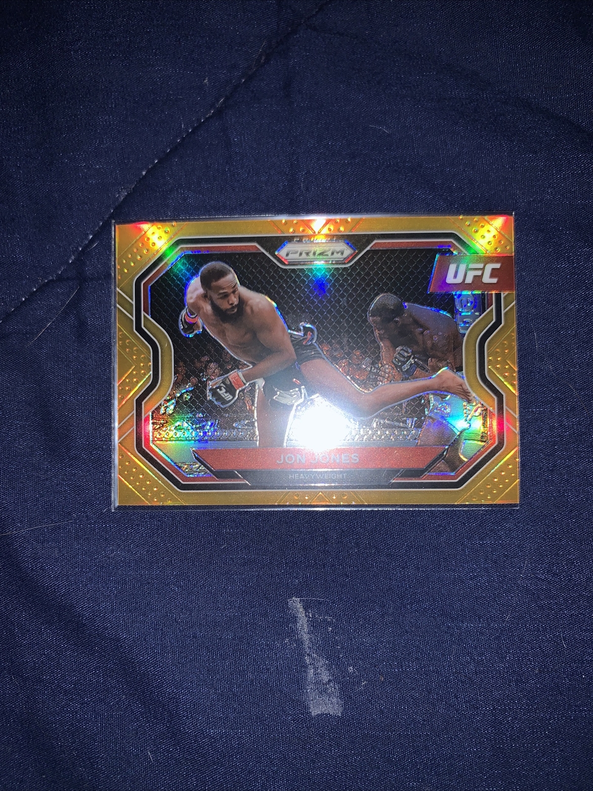 2021 Panini Prizm UFC Jon Jones Orange Prizm Refractor 61/99