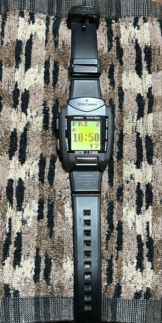 Vintage [NEAR MINT] CASIO Wrist Camera WQV-10 Digital Mens