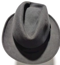 Stetson "Canadian Beaver" Classic Grey Fedora 6 7/8 VIntage 