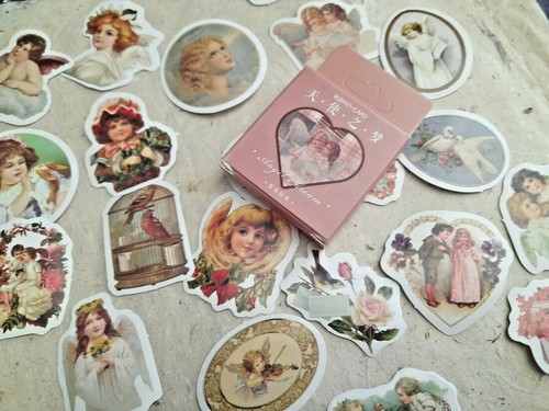 Retro Angel Dream 23pcs Stationary Stickers Decorative Sticker Scrapbooking - Foto 5 di 7