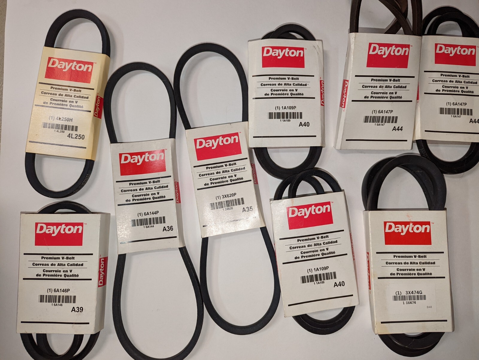 Lot of various Dayton Belts eBay