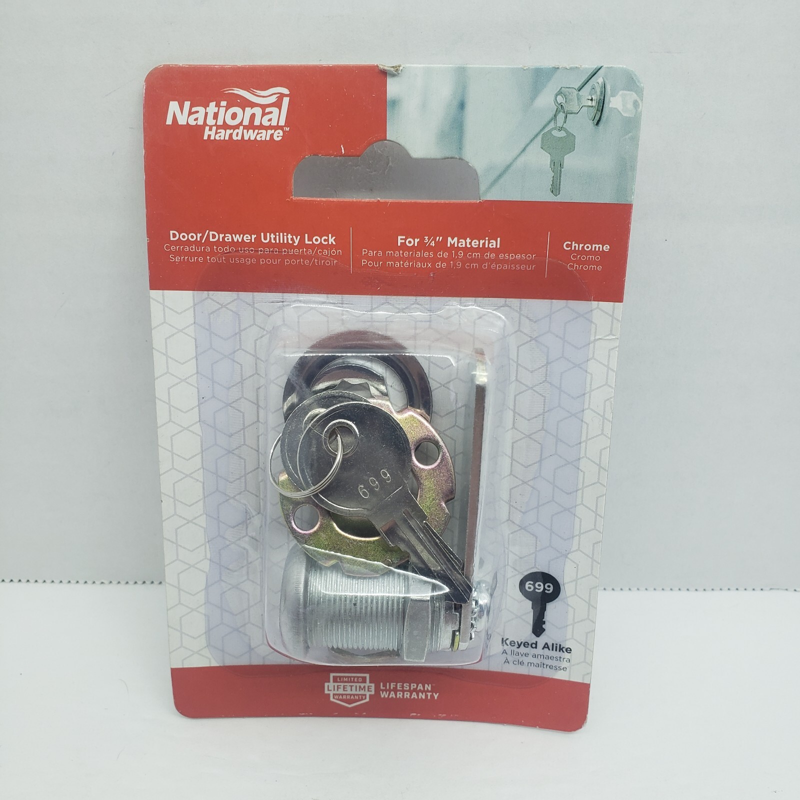National Hardware Door & Drawer Lock 3/4"  #N192-484