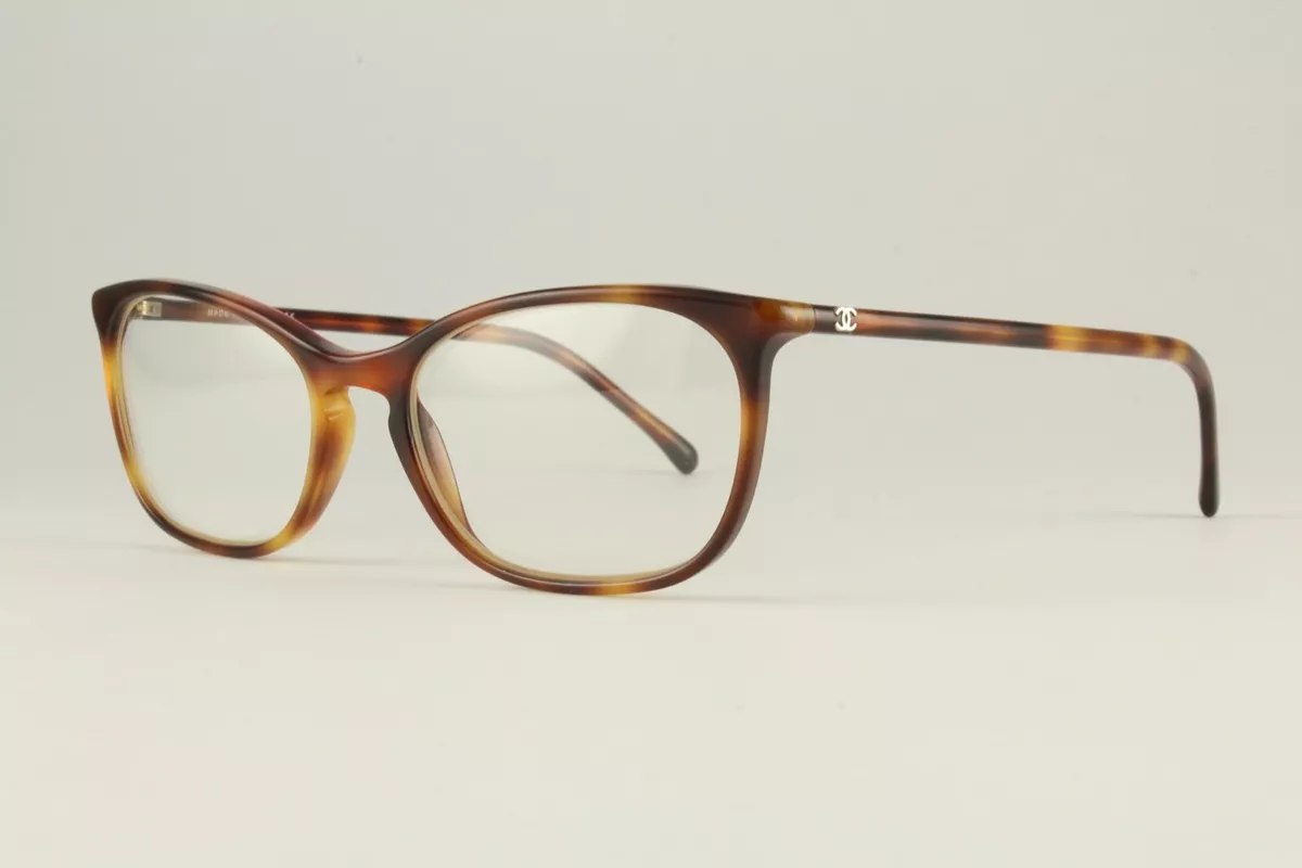 Rare Authentic Chanel 3281 c. 1295 Tortoise 52mm Glasses Frames Italy  RX-able