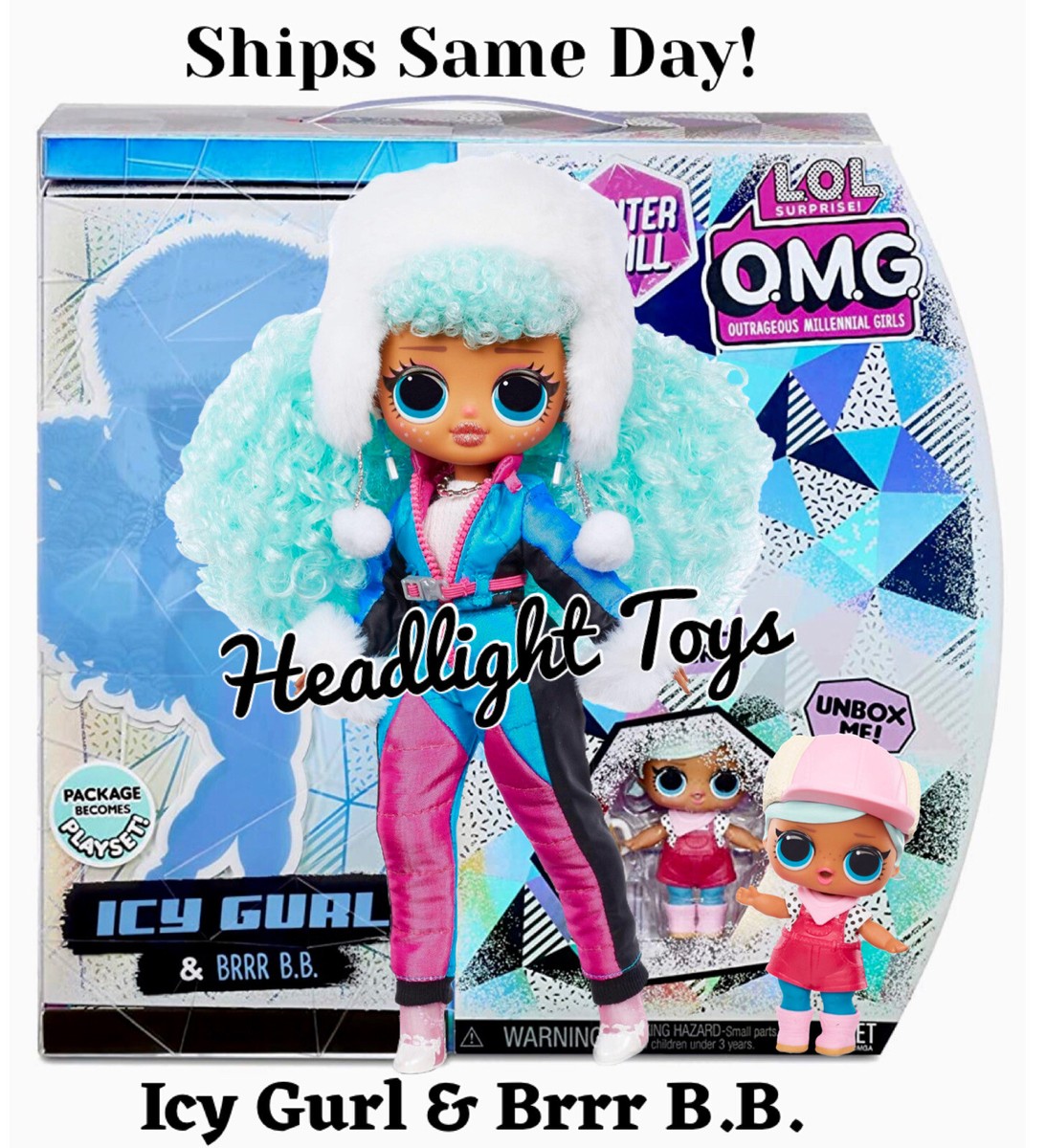 LOL Surprise Winter Chill ICY GURL OMG Fashion Doll BRRR BB Big