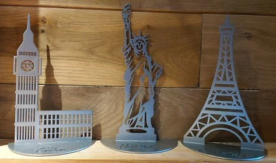 Iconic Statue of Liberty Ornament Collection Paris New York London Eiffel Tower
