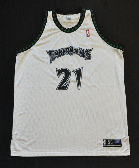 KEVIN GARNETT MINNESOTA TIMBERWOLVES WOLVES JERSEY MEN WHITE SEWN 56 3XL | eBay