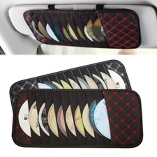 Car Auto Visor CD DVD Card Case Holder Clipper Disks Hold Organizer Bag Eage UK