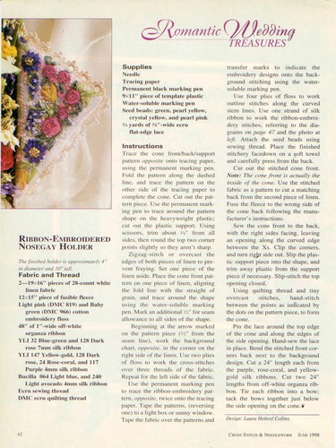 Romantic Wedding Treasures Cross Stitch Magazine Pattern - Wedding Accessories - Picture 5 of 5