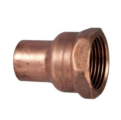 NEW! EVERBILT 1/2 in. x 3/4 in. Copper Pressure Cup x FIP Female Adapter Fitting
