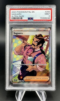 2023 Pokemon PSA 9 MINT Saguaro PAL 255 Ultra Rare Full Art | eBay