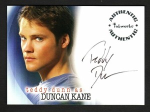 VERONICA-MARS-SEASON-1-AUTOGRAPH-CARD-A3-TEDDY-DUNN-DUNCAN-KANE