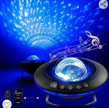Projector Galaxy Starry Sky Night Light Ocean Star Party Speaker LED Lamp Remote