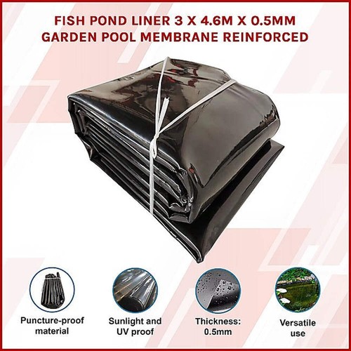 Randy & Travis Machinery Fish Pond Liner 3 x 4.6m x 0.5mm Garden Pool Membrane R - Picture 3 of 13