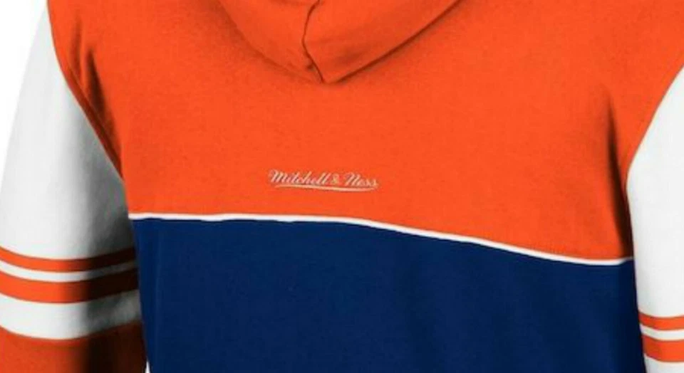 Mitchell & Ness Chicago Bears Hombre Pullover Sudadera con Capucha Equipo Colores Foto 4 de 4