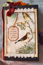 Altered Handmade Junk Journal Book -Nature theme     {Kahaulani}