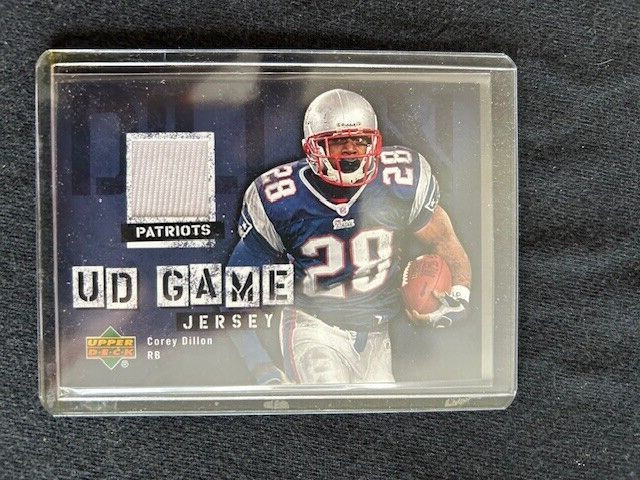 Corey Dillon  Certified Game Used Jersey  Card  (Inventory #B)