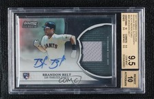 2011 Bowman Sterling Black Refractor 16/25 Brandon Belt BGS 9.5 Auto 15wb