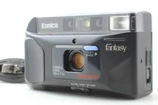 Rare![Near MINT] Konica Fantasy AF Black Point & Shoot 35mm Film Camera Fr JAPAN