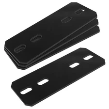 4 Pcs 3" x 10" Flat Mending Plate for 4x4 Lumber Slotted Repair Fixing Bracke...