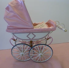 Marklin UFDC Ltd Edition Pink Orig Box Doll Pram Baby Carriage Certificate of Au