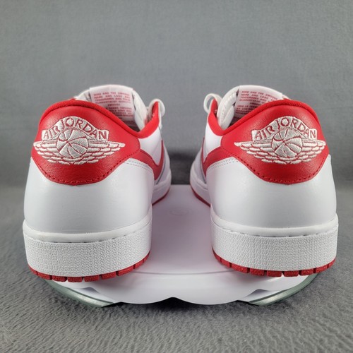 Größe 16 – Herren Nike Air Jordan 1 Retro OG Low Weiß/University Red Sneaker Schuhe - Bild 2 von 18