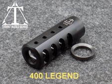 5/8x24 400 LEGEND Nitride finish muzzle brake w/crush washer. Made in the U.S.A.