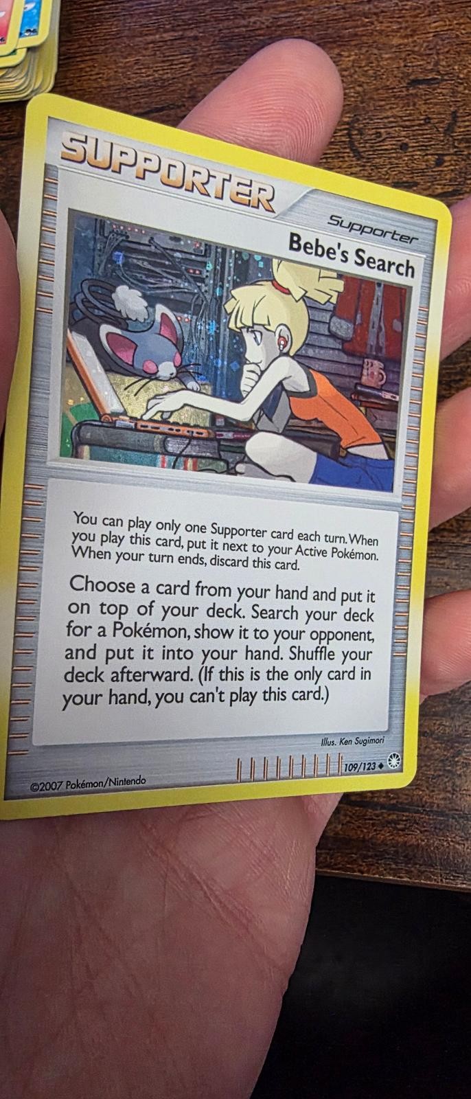 Bebe's Search 109/123 Uncommon Mysterious Treasures Pokemon Reverse Holo LP