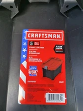 2 Boxes With Cover Craftsman 5 Gallon Storage Container Red Black Made In USA