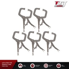 5 Pcs Swivel Pad Locking C-Clamp Locking Pliers 6 Inch With Entrained Gasket