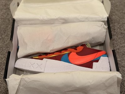 Size 12.5 - KAWS x sacai x Nike Blazer Low Team Red