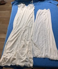 Vintage J C Penney Long White Slip 34/12 LL Lorraine Long Half Slip Size M