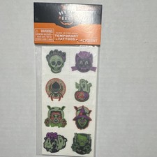 Hyde EEK Boutique Halloween Glow-in-the-Dark Temporary Tattoos 40 Count