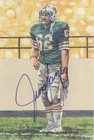 Jim Langer autographed Goal Line Art Card JSA