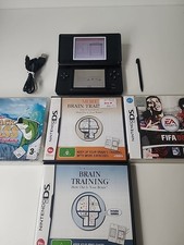 Nintendo DS Lite Black Handheld System (PAL) Bundle games accessories