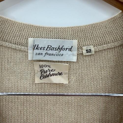 Wilkes Bashford Sweater Vest Mens 2XL 52 Cashmere Knit Sleeveless Pullover - Picture 4 of 7
