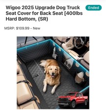 Pet Dog Car Seat Cover Waterproof Hammock SUV Truck Back Rear Protector Mat US