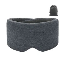 100% Handmade Cotton Sleep Mask Blackout for Side Sleeper,Soft Portable Blackout