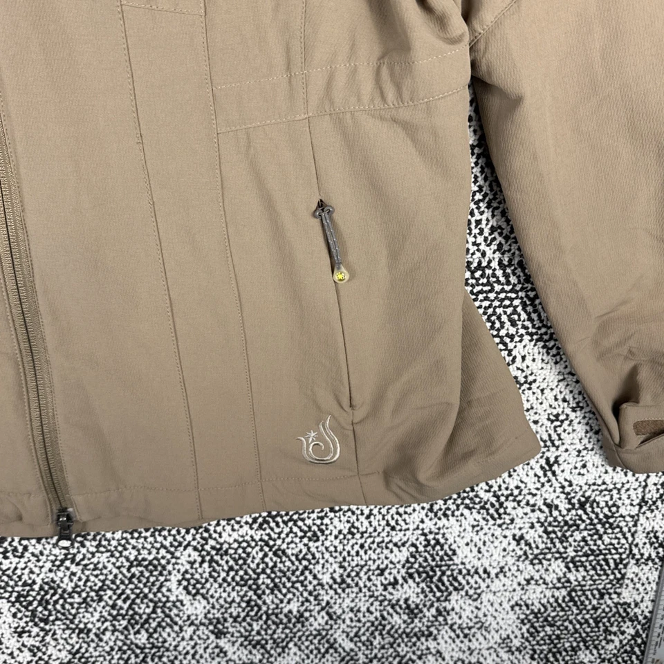 Isis Softshell Full Zip Hooded Jacket Womens 16 Wind Weather Resistant Light - Image 3 of 4